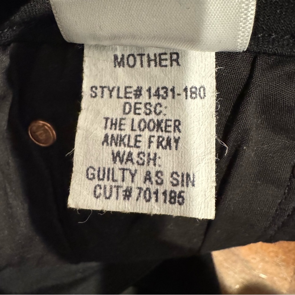 MOTHER The Looker Ankle Fray in Guilty As Sin Size 32 - Picture 9 of 10